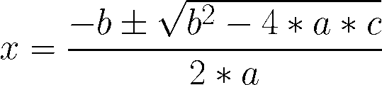 Fórmula equação do 2 grau
